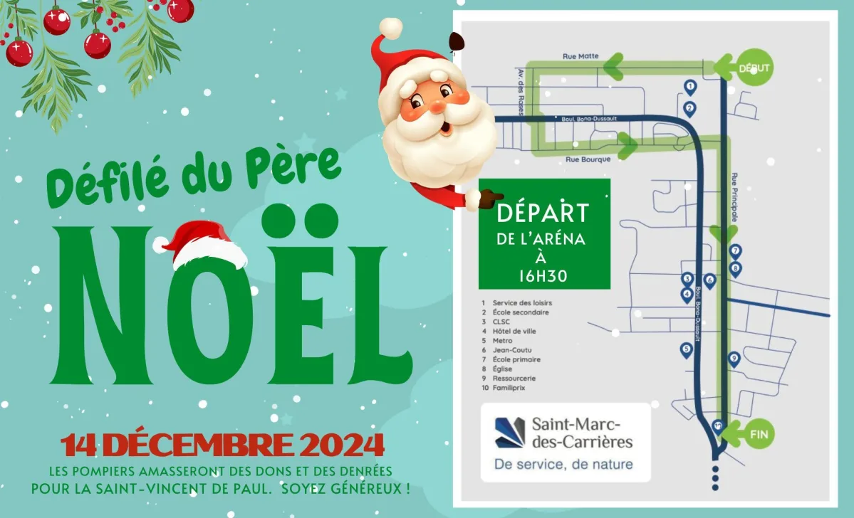 Defile Pere Noel st marc 2024