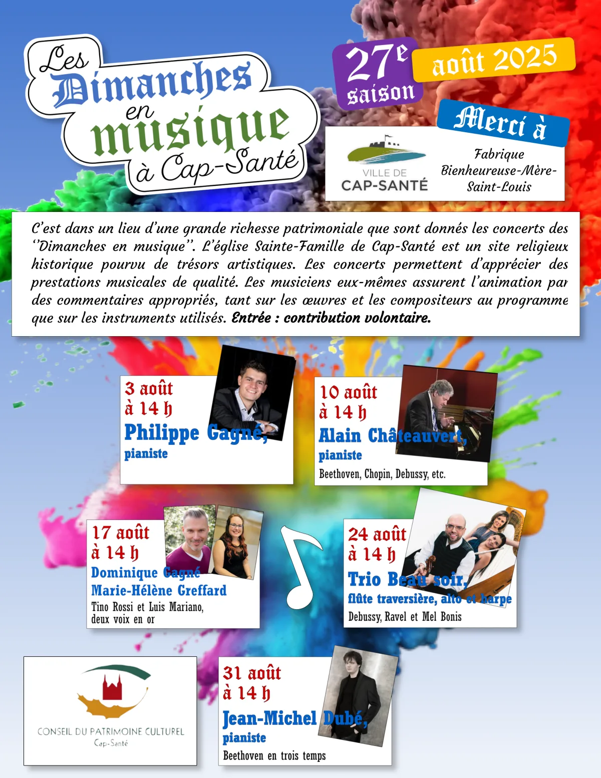 Affiche Dimanches en musique