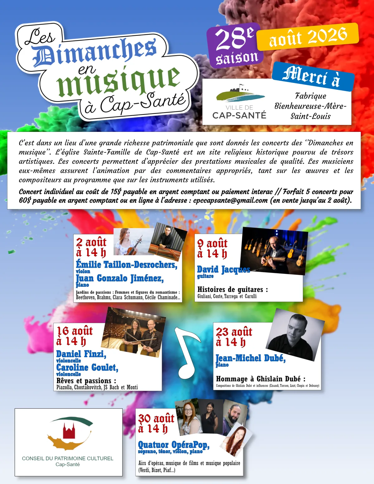 Affiche Dimanches en musique